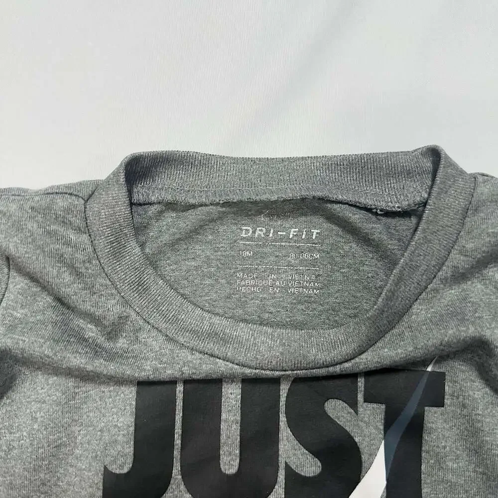 Nike Just Do It Dri-FIT Baby T-Shirt Gray